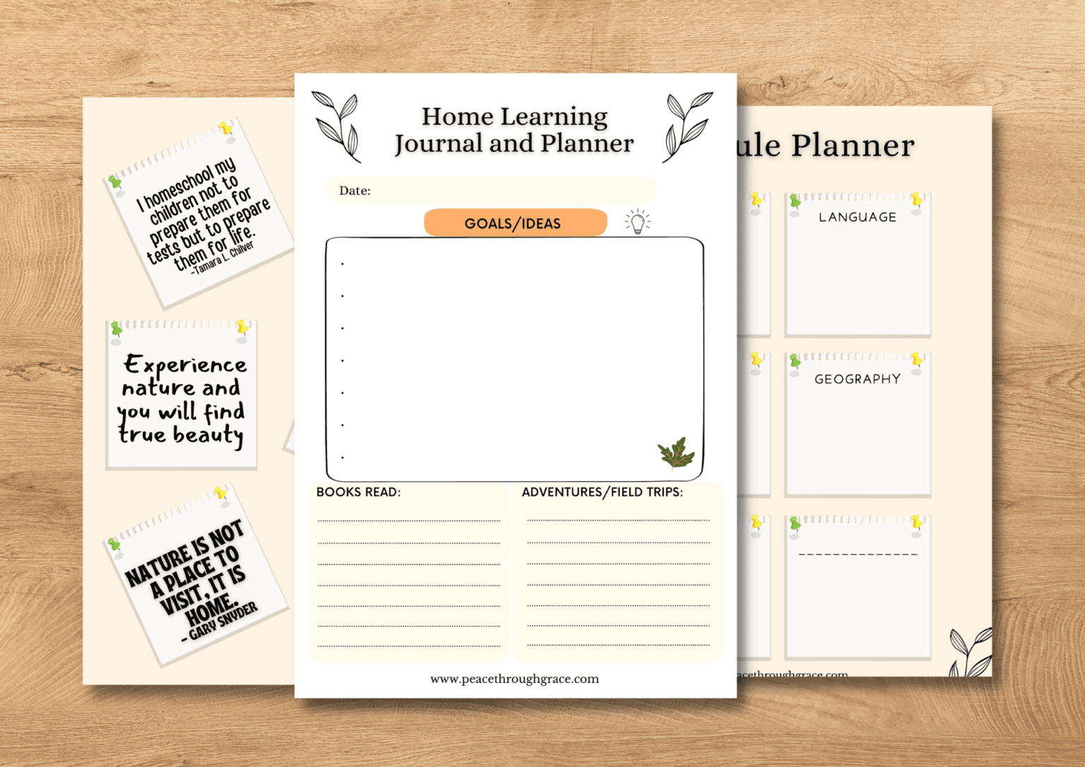 Nature Homeschool Planner Printable Bundle. Digital Download in ...