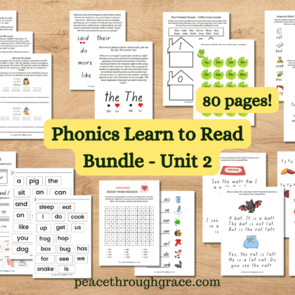 phonics learn to read bundle unit 2