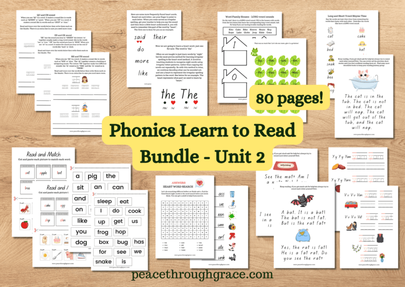 phonics learn to read bundle unit 2