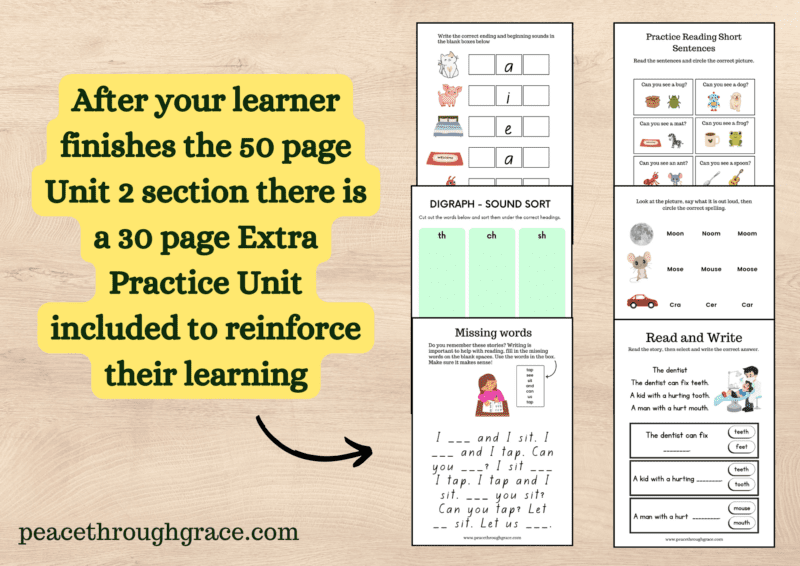 Includes a 30 page extra practice unit for after unit 1 is finished