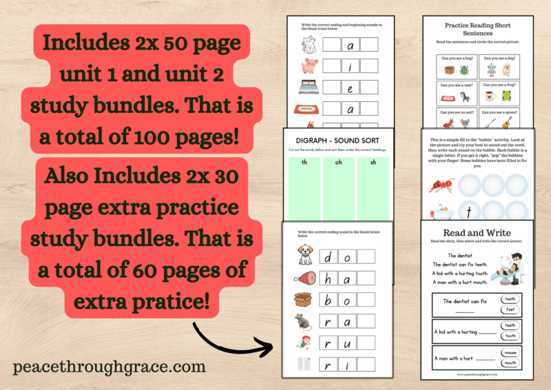 Includes 60 pages in total of extra practice!