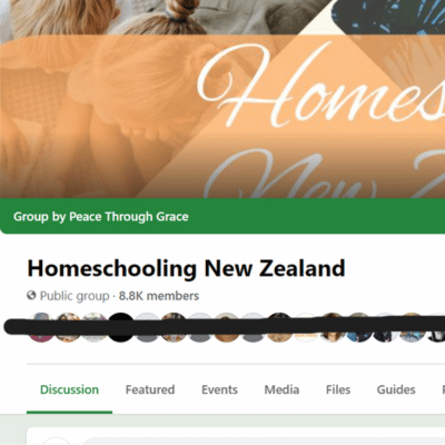 Peace Through Grace's Homeschooling New Zealand Facebook Group